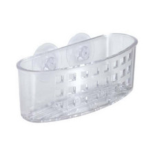 InterDesign 38900 Sinkworks Clear Suction Sponge Scrub Center - Quantity 6