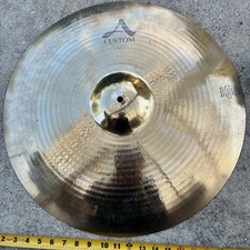 Zildjian 22 Inch A Custom Ping Ride Cymbal Brilliant Finish Used