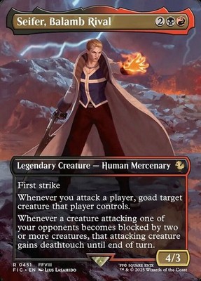 [1x] Seifer, Balamb Rival - Foil - Borderless Near Mint, English UB: Final Fanta