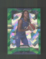 2020 Panini Prizm WNBA #95 Tyasha Harris Green Ice RC
