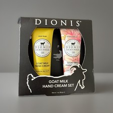 2pc Dionis Goat Milk Hand Cream Crisp pear stargazer lily 1oz ea New