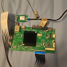 Vizio TV Main Board w/ WiFi Module, Ribbon Cables  Daughterboard Used 