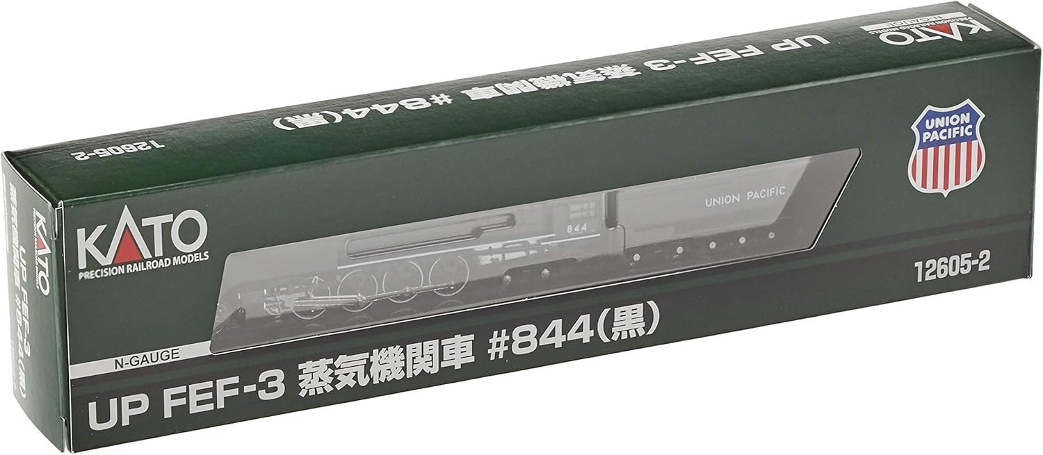 Kato 12605-2 Union Pacific 4-8-4 FEF-3 locomotive à vapeur N 1/160 noire
