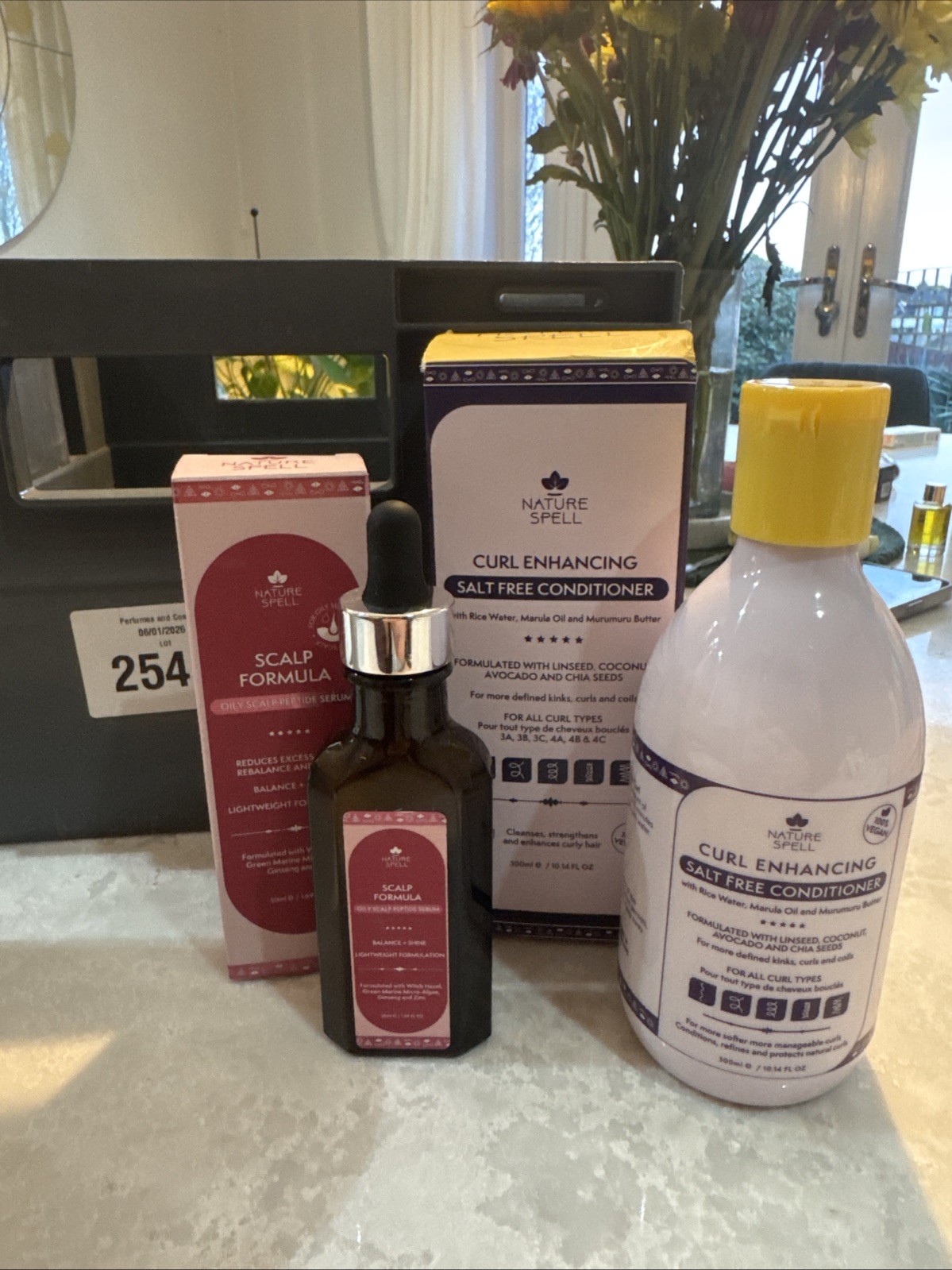 Nature Spell Scalp Serum 50ml And Curl Enhancing Conditioner 300ml New