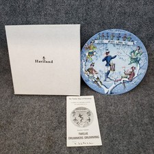 VINTAGE HAVILAND 12 DRUMMERS DRUMMING PLATE 1...