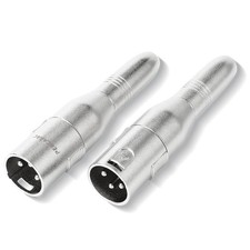 XLR 3 Pin Male to 1/4" 6.35mm Female Jack Socket Audio Adapter,