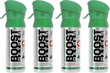 Boost Oxygen Large Natural 10 Liter Respiratory Support Health Canister, 4 Pack