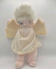 Vintage Ms Noah Angel with Wings Pink Baby Doll Stuffed Plush Animal Toy 19