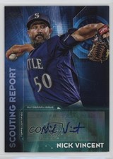 2016 Topps Update Scouting Report Nick Vincent #SRA-NV Auto 11z5