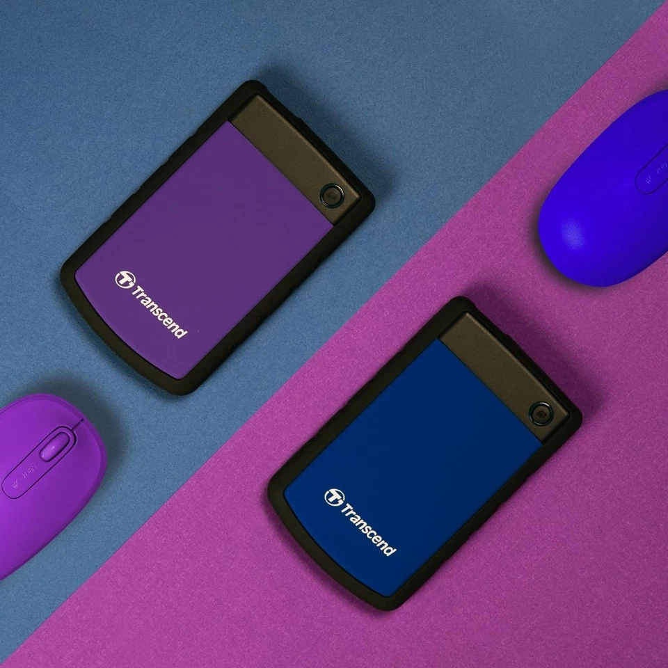 2TB Rugged External Hard Drive USB 3.1 Shockproof Auto Backup Cross Platform - Image 2 of 4