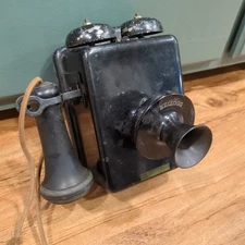 Kellogg Switchboard & Supply Co. Hotel Wall Phone, Black / AS-IS