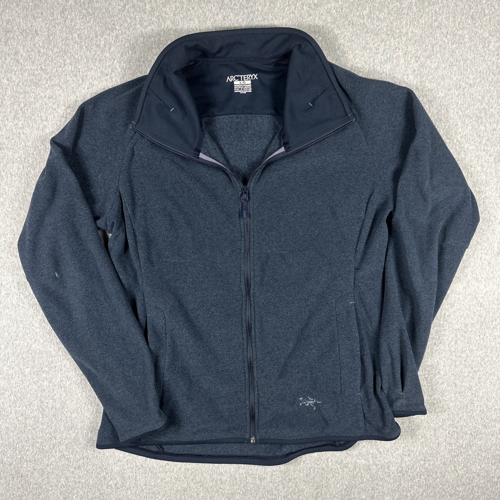 ARC'TERYX Arc’teryx Giacca Donna Cardigan Calibro Grande Pile Full Zip Terry Blu Escursionismo