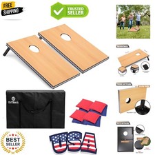 Cornhole Set 4x2 and 3X2 Regulation Size Corn Holes Sets with Carrying Bags ...