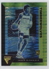 2020-21 Panini Flux Rookies Factory Set Green Pulsar Prizm Jaden McDaniels 1gt6