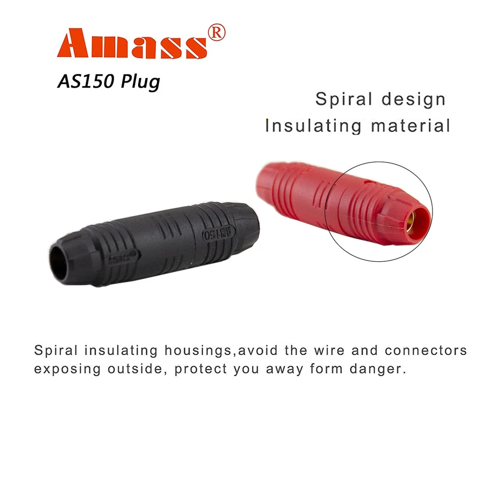 8pcs Amass AS150 7mm Banana Bullet Connector Anti-Spark Gold Plated Male Fema... - Image 4 of 4