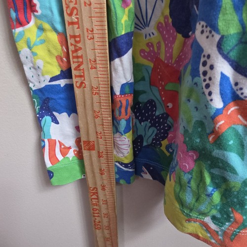 Mini Boden Girl's dress 11-12Y Octopus Sea Creature Shark Print Short Sleeve - Picture 3 of 5