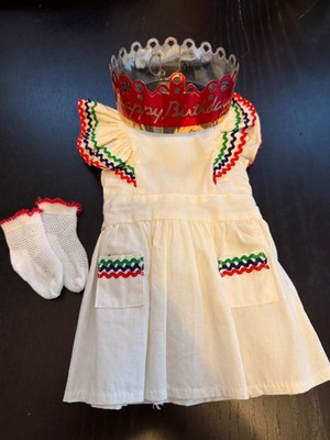 RETIRED Pleasant Company American Girl Molly s OG Party Pinafore Birthday Outfit
