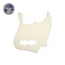 1 PLY PARCHMENT Pickguard For Fender 4-String Jazz Bass Standard USA MIM 10-Hole