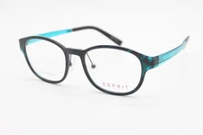 NEW ESPRIT ET17518 COLOR-508 BLACK BLUE AUTHENTIC EYEGLASSES 48-17