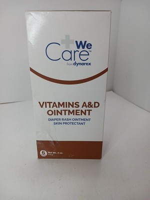 6 Tubes Dynarex Vitamins A&D Ointment 4 oz tube Fast shipping  EXP 12/27/2027