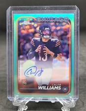 🔥2024 Topps Football Caleb Williams Rookie Card Autograph Aqua 
