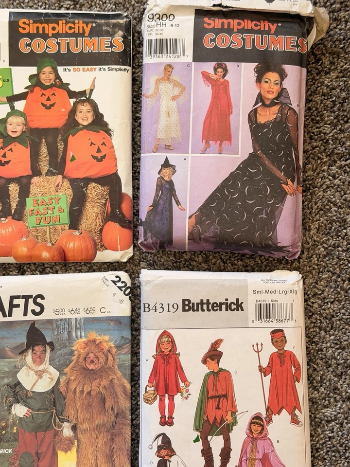 HALLOWEEN Butternick Simplicity McCall's HALLOWEEN Costume Patterns Lot of 6 - Image 4 of 4