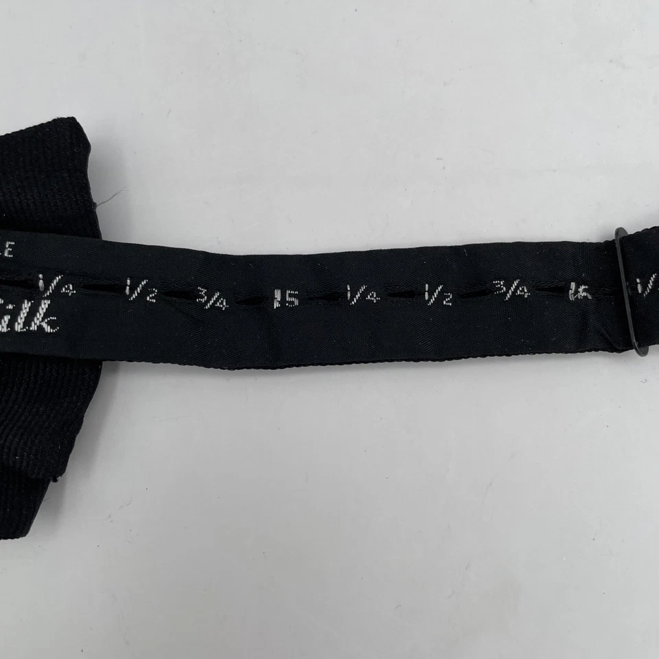 ¡Pajarita Tommy Hilfiger ajustable negra vintage para hombre con caja! Foto 3 de 4