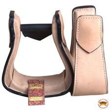 C-T115 Horse Western Saddle Stirrup Leather Stirrups Pair Hilason