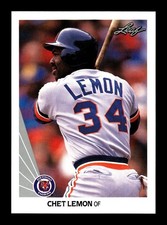 CHET LEMON ⚾ 1990 Leaf Baseball #133 Detroit Tigers