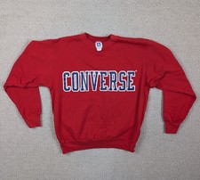 Vintage 80s Converse Men's Medium All Star Chuck Taylor Sweatshirt USA Made