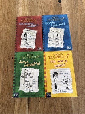 Gregs Tagebuch Band 1 4 Taschenbuch Set Jeff Kinney   