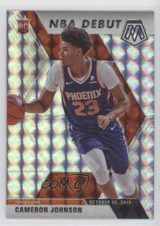 2019-20 Panini Mosaic NBA Debut Silver Mosaic Prizm Cameron Johnson #265 06on