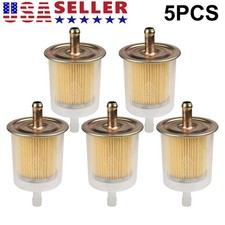 5pc High Performance Universal 516 Fuel Filter Industrial Inline Gas Fuel Line