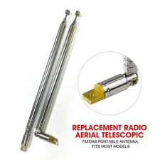 16 cm Aerial Telescopic Antenna Radio FM/DAB Replacement for Most Model Portable