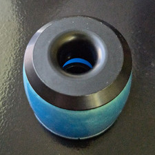 Desktop Pen Stand Aqua Epoxy/Satin Black