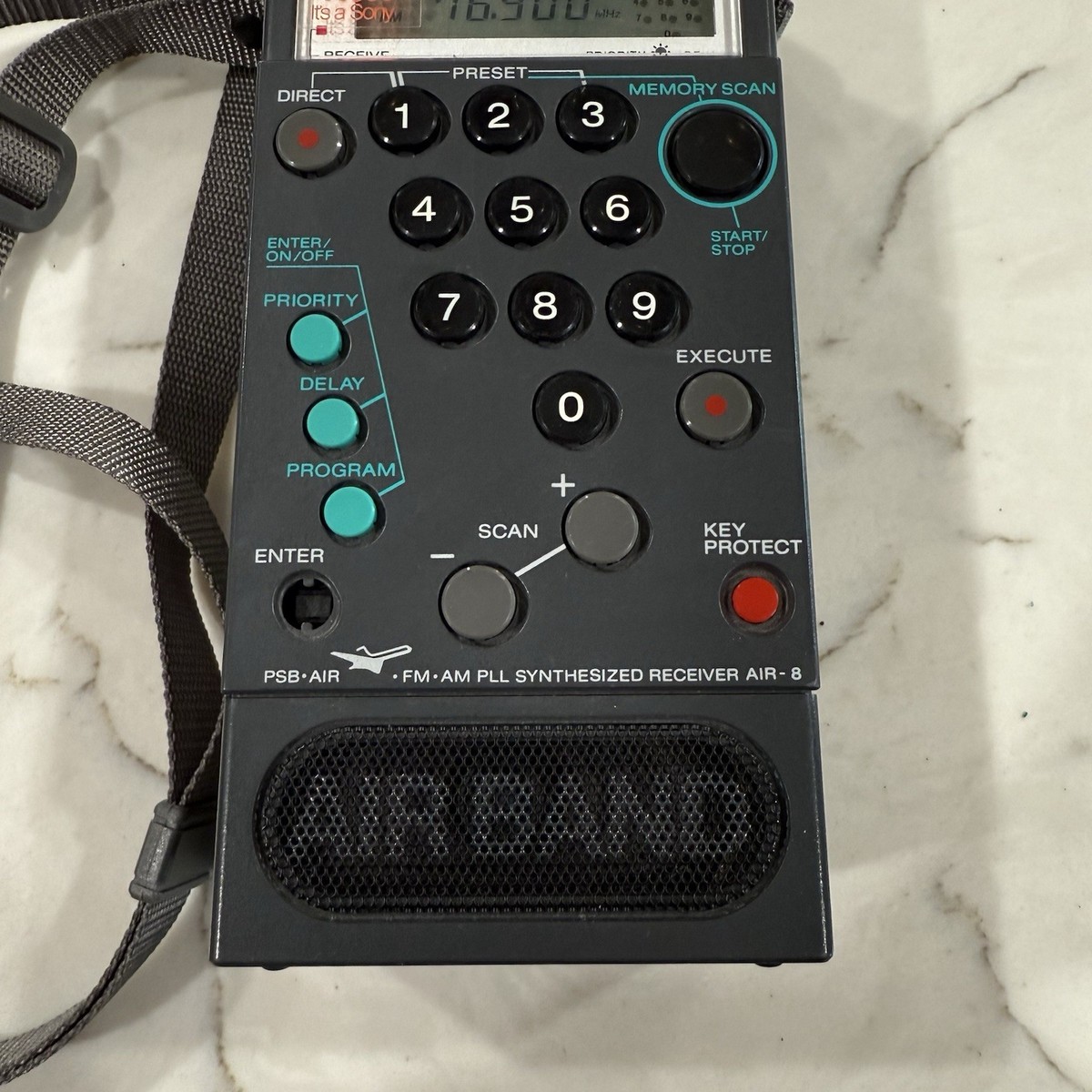 Sony Air-8 Am FM PSB Aviation Aircraft Air Band HT Portable