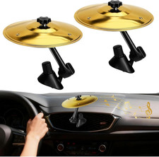 Mini Crash Drum Cymbal Set for Car Air Vent - Fun Accessory for Music Lovers