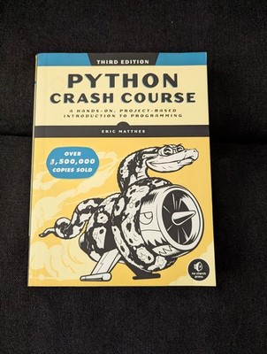 Python Crash Course 3rd Edition Eric Matthes No Starch Press Paperback 2023