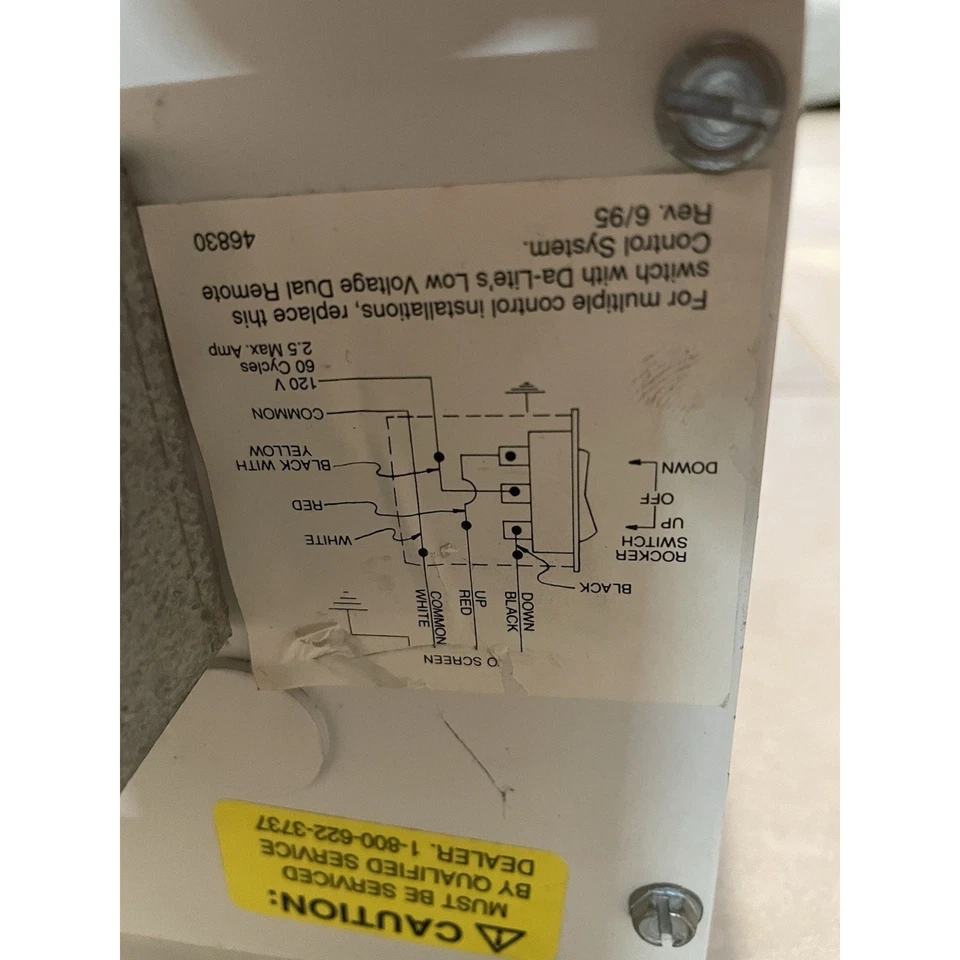 Pantalla Proyector Motorizada DA-Lite 10 ft Modelo 88791 Desplegable Eléctrica - ¡Funciona! Foto 4 de 4