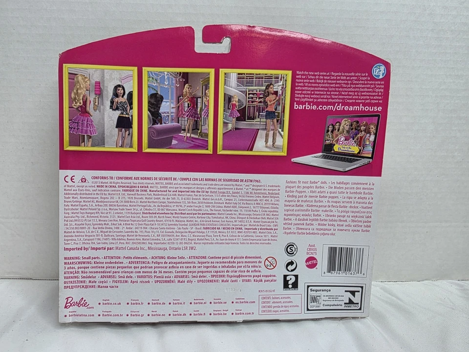 Barbie Life in the Dreamhouse Night Looks Fashion Pack BCN75 2013 Mattel NRFP Foto 2 de 4