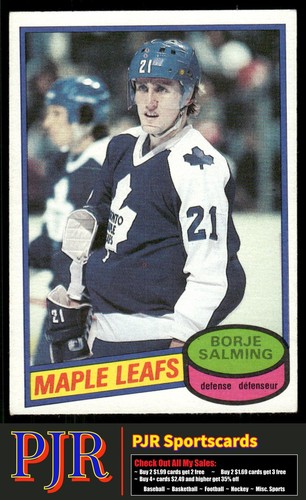 Borje Salming #210 1980 O-Pee-Chee card