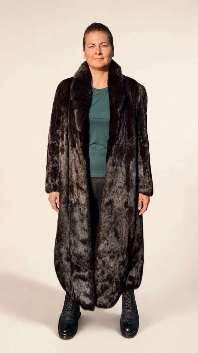full length rabbit fur coat products for sale | eBay