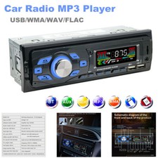 Car Radio MP3 Player Bluetooth Hands-Free Card U Disk USB Charger WMA/WAV/FLAC