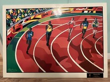 ATLANTA 1996 OLIMPIADI PEZZO ORIGINALE TRACCIA UGO NESPOLO STAMPA LITOGRAFICA