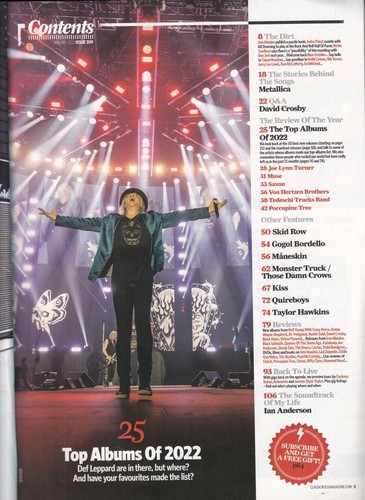 CLASSIC ROCK #309 UK Musik Magazin Metallica David Crosby Skid Row Maneskin - Photo 2/2