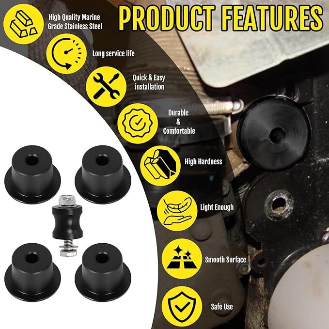 ATV Motor Mounts Aluminum Solid Motor Mount Kit For Can-Am UTVs ...