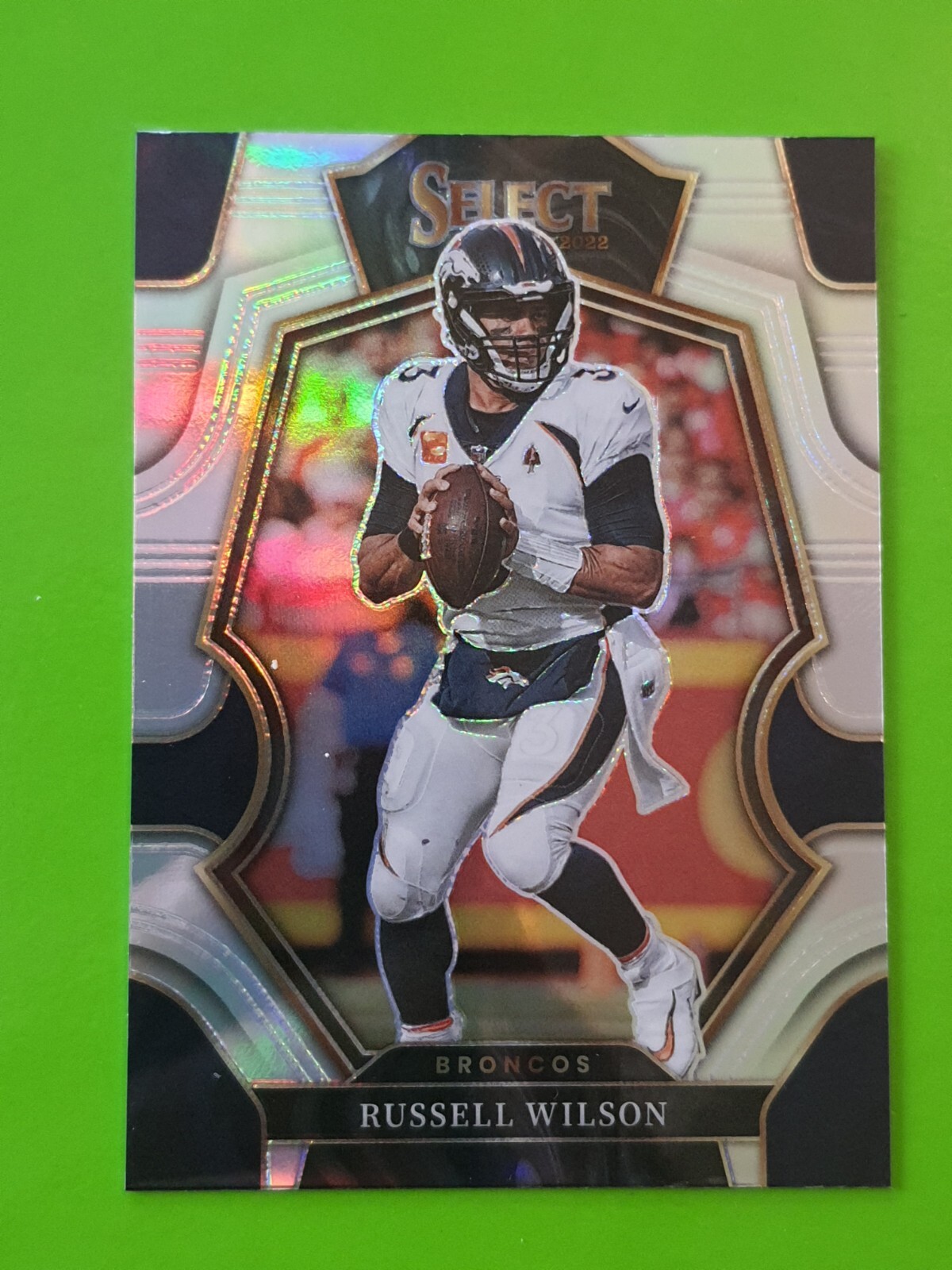 2022 Panini Select #131 Russell Wilson Denver Broncos Silver Holo Prizm