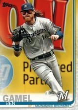 #506 Ben Gamel Milwaukee Brewers 2019 Topps Series 2 Baseball Card