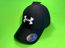UNDER ARMOUR UA Classic Fit Men  s Hat Size M/L Black w/White NEW
