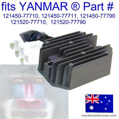 fits Yanmar 12V Voltage Regulator Current Rectifier 121450-77710, 1121450-77711